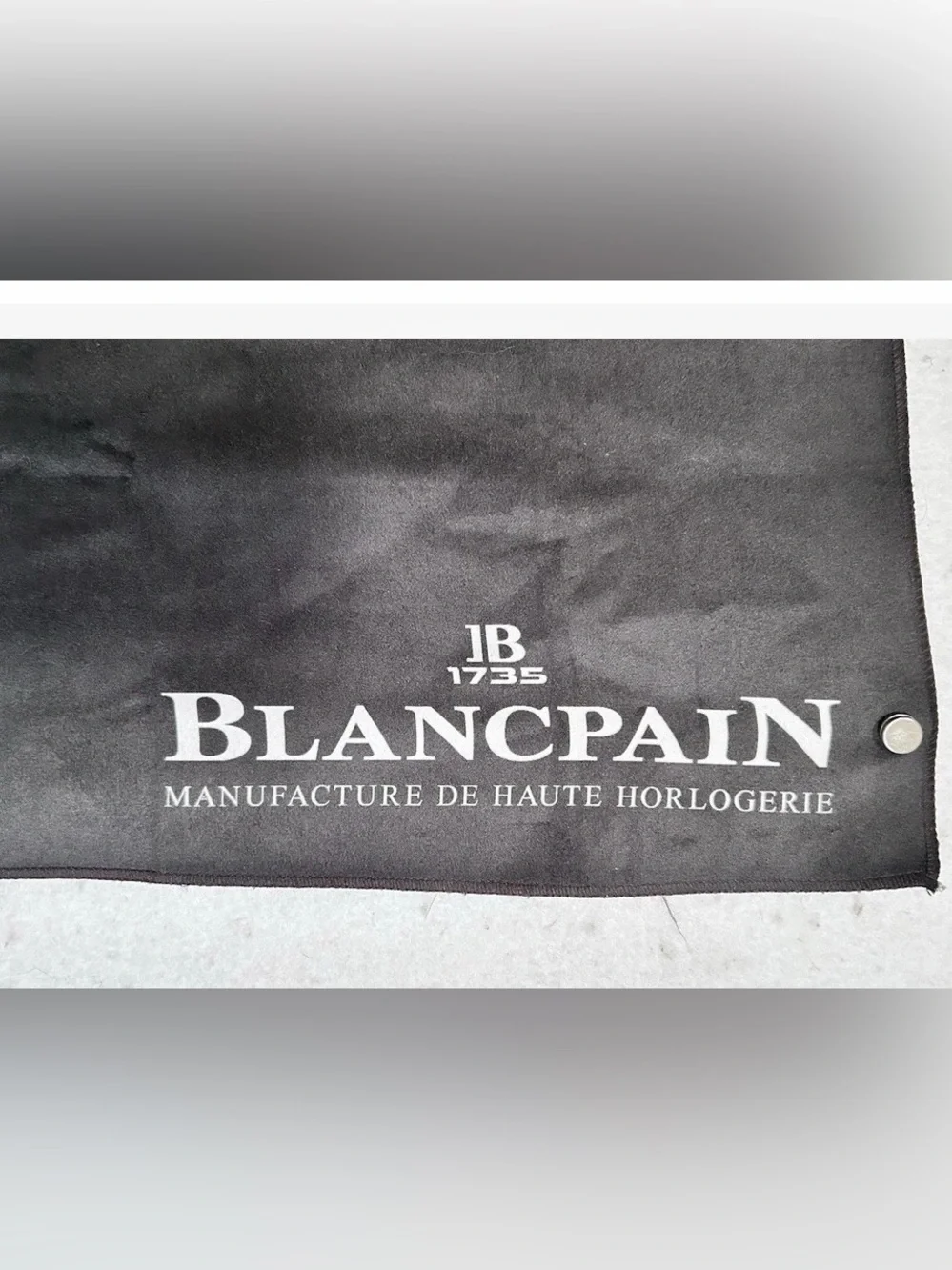 Blancpain Fifty Fathoms Shark Print Black and Gray Microfiber cloth